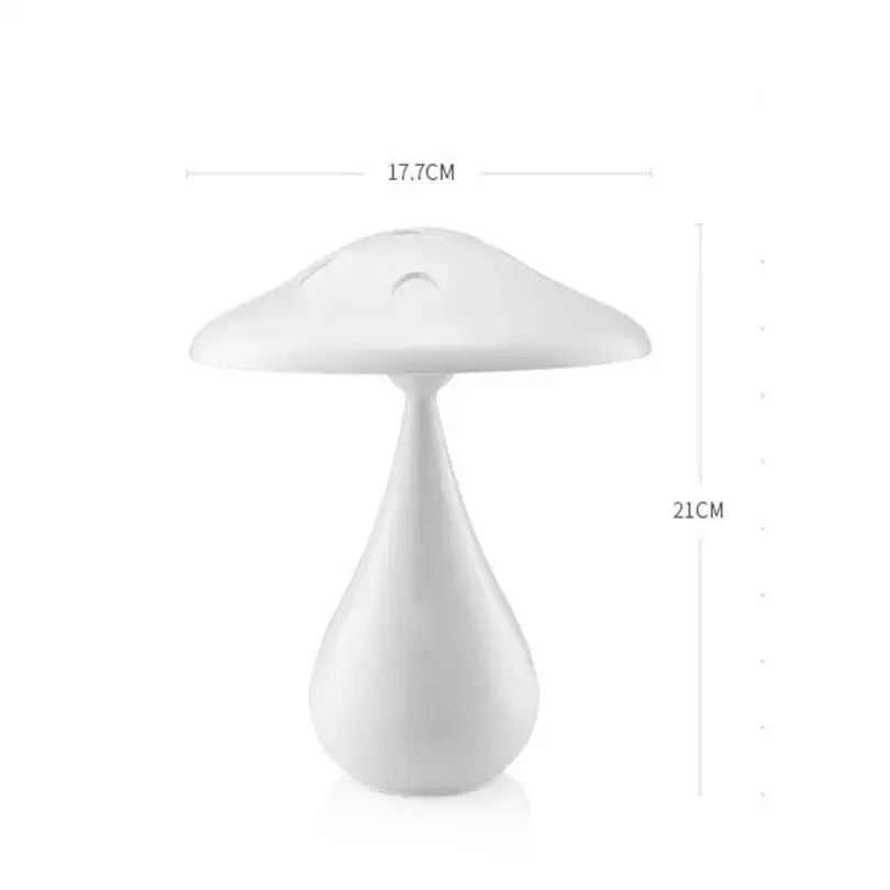 Gray LED Mushroom Lamp
