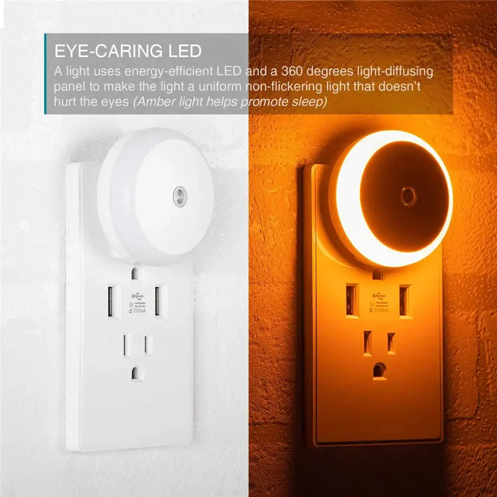 Orange Circular LED Light