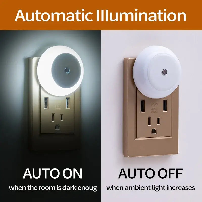 Orange Circular LED Light