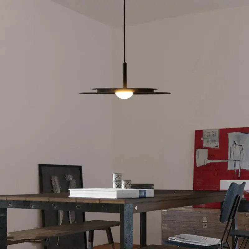Black Flying Saucer Chandelier