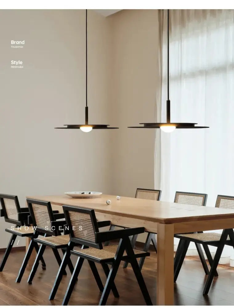 Black Flying Saucer Chandelier