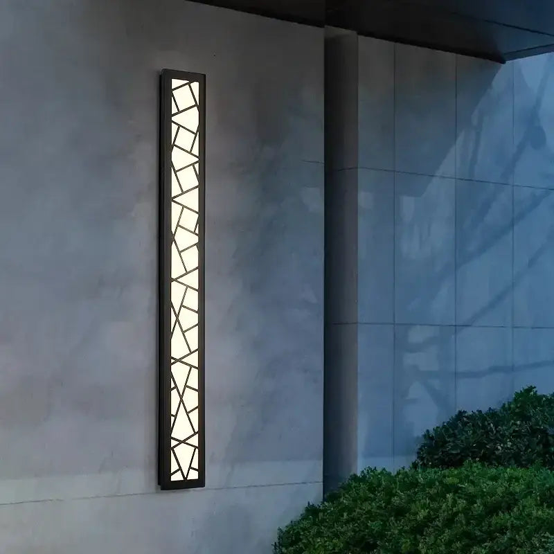Black Outdoor Aluminum 150cm Wall Lamp