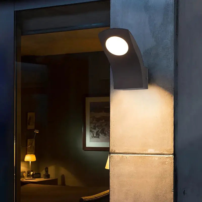 Black Circular Wall Sconce
