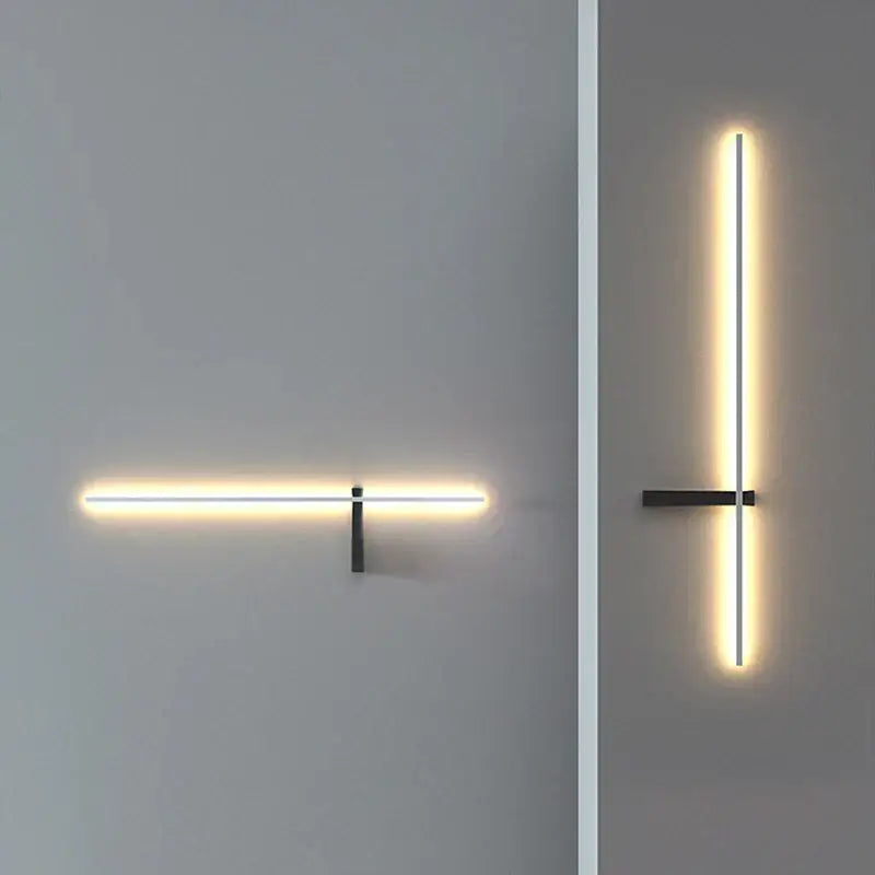 Black Outdoor Aluminum 120cm LED Sconce