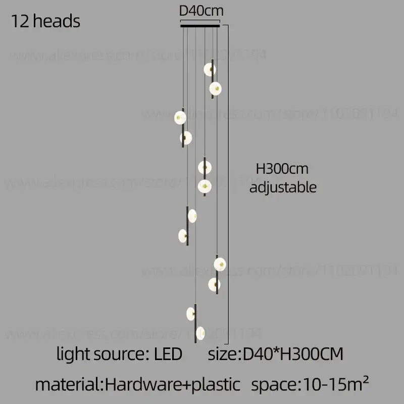 LED Oval Chandelier