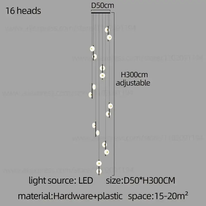LED Oval Chandelier