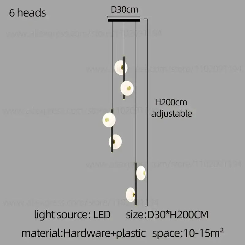 LED Oval Chandelier