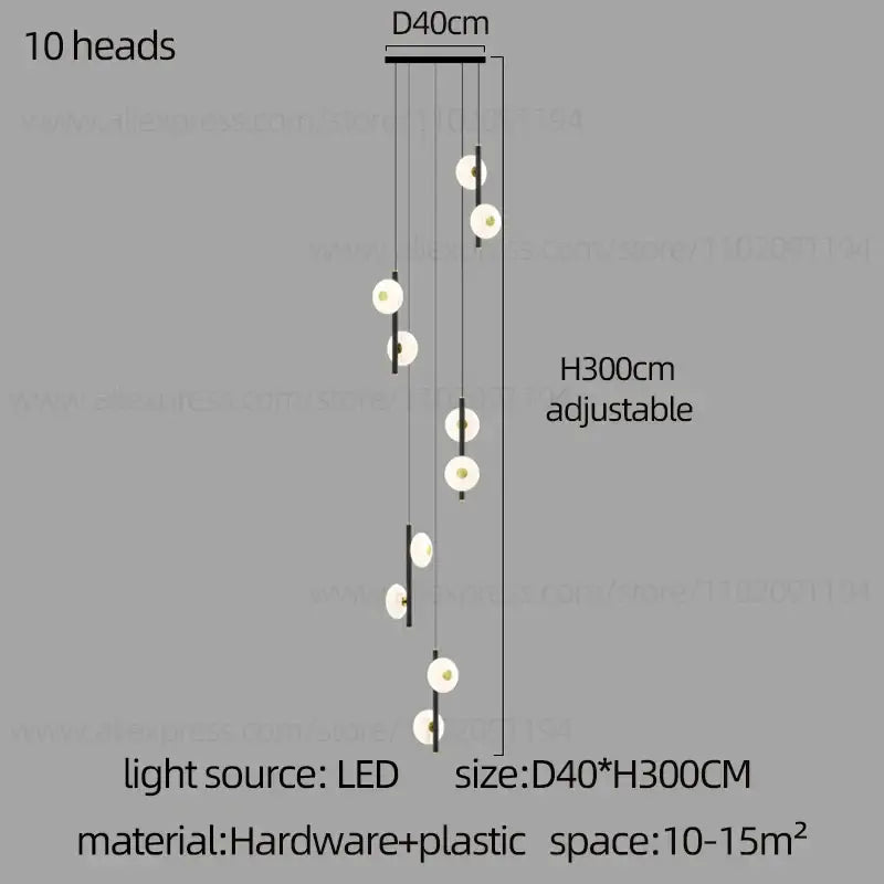 LED Oval Chandelier