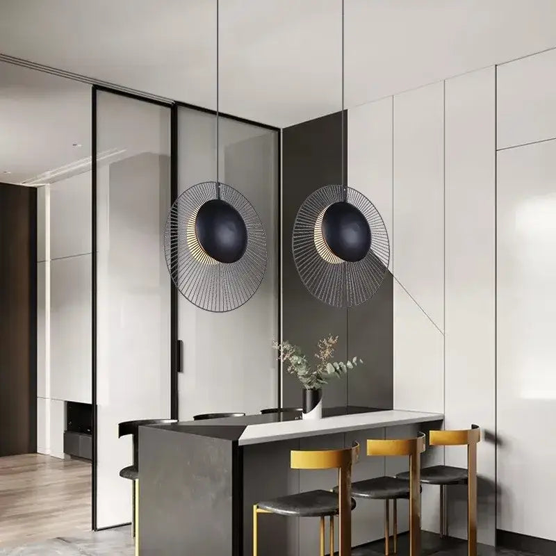 Black Oyster Pendant Light
