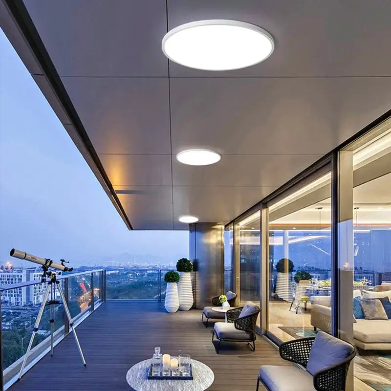 White Panel Ceiling Light