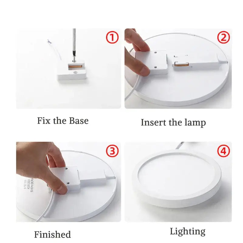 White Panel Ceiling Light