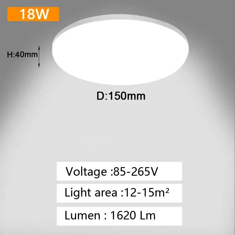 White Panel Ceiling Light