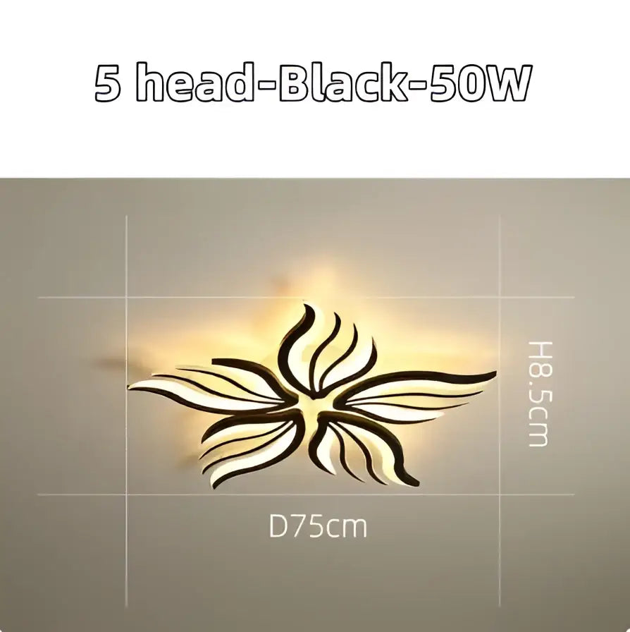 Black Panel Ceiling Light