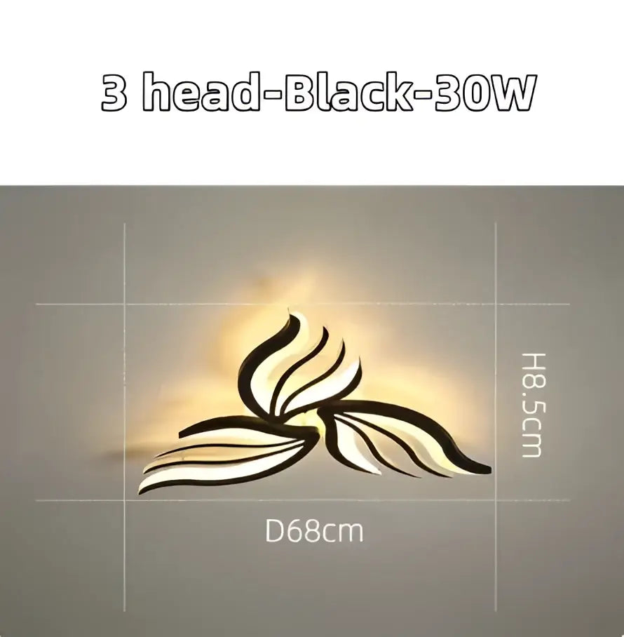 Black Panel Ceiling Light