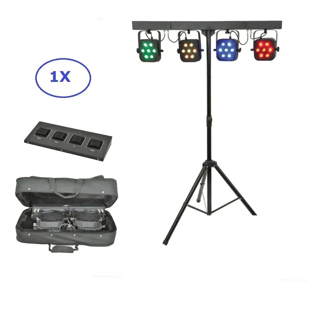 Black LED Par Kit Set