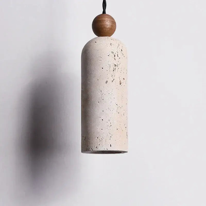 Concrete Wood Industrial Adjustable Pendant Lamp