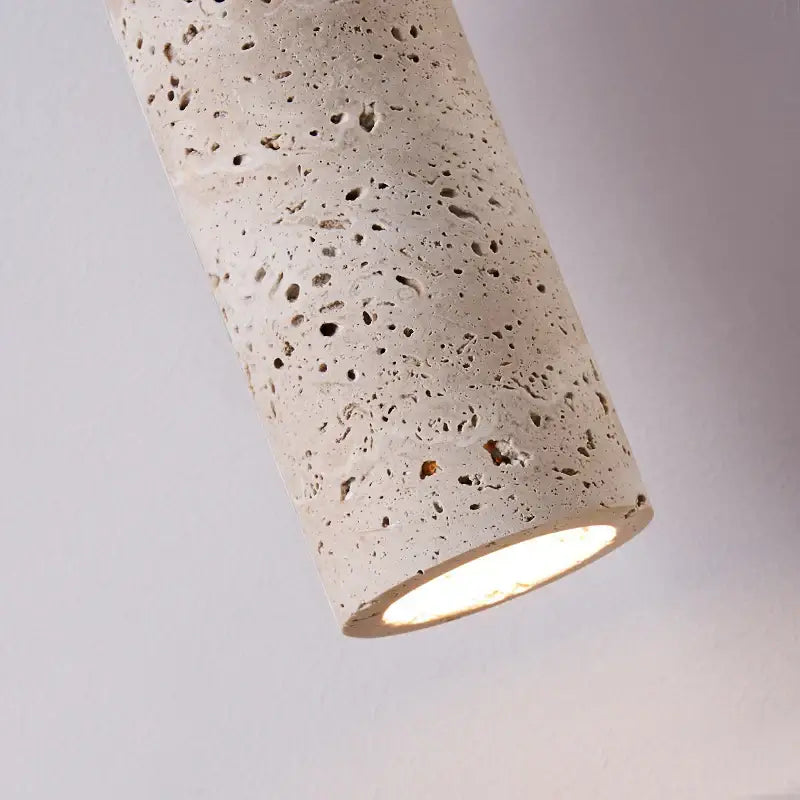 Concrete Wood Industrial Adjustable Pendant Lamp
