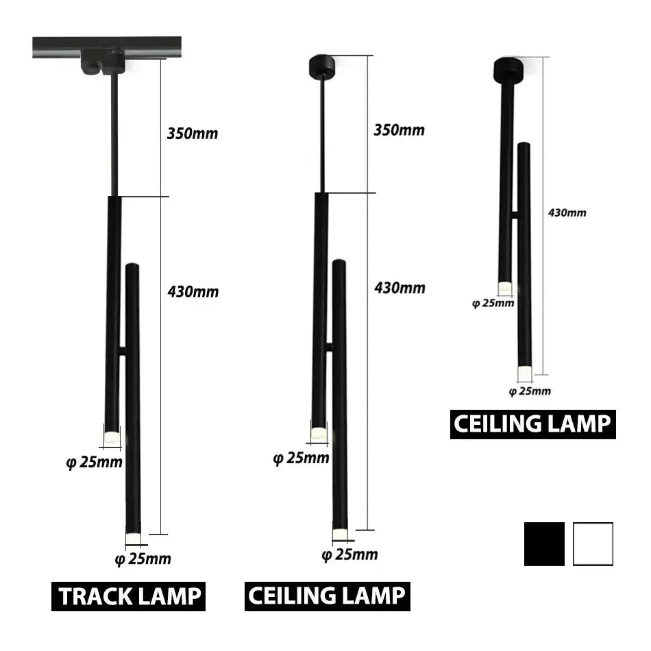 White Adjustable Pendant Light