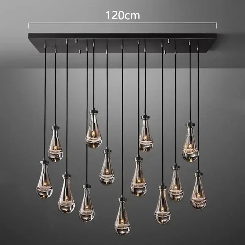 Black LED 31-Head Pendant Chandelier