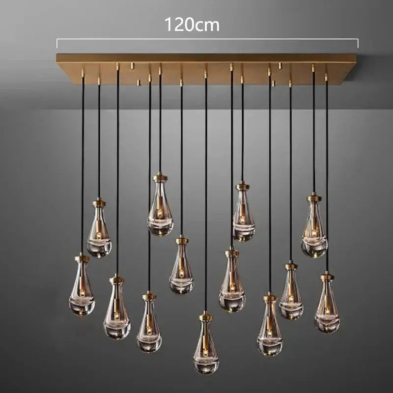 Black LED 31-Head Pendant Chandelier