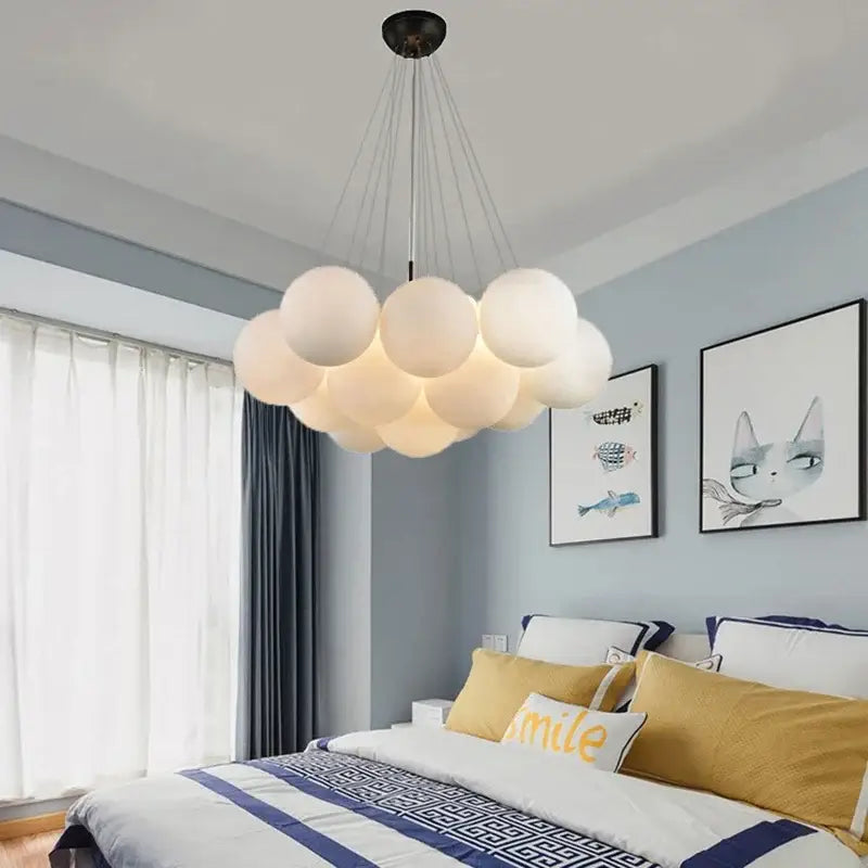 White LED Pendant Chandelier