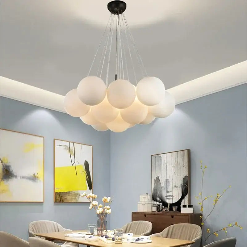 White LED Pendant Chandelier