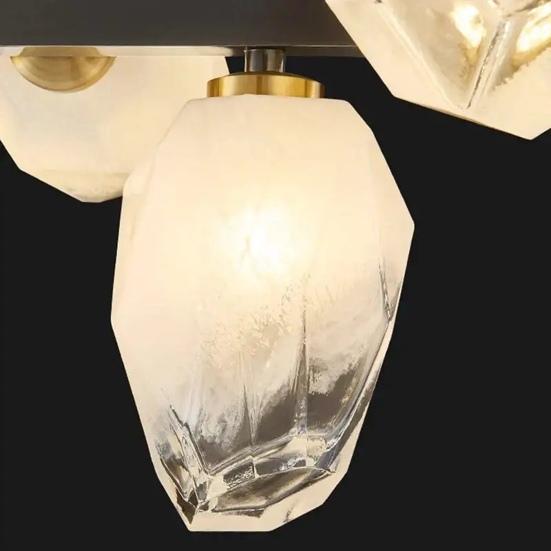 Gold LED 12-Head Pendant Chandelier