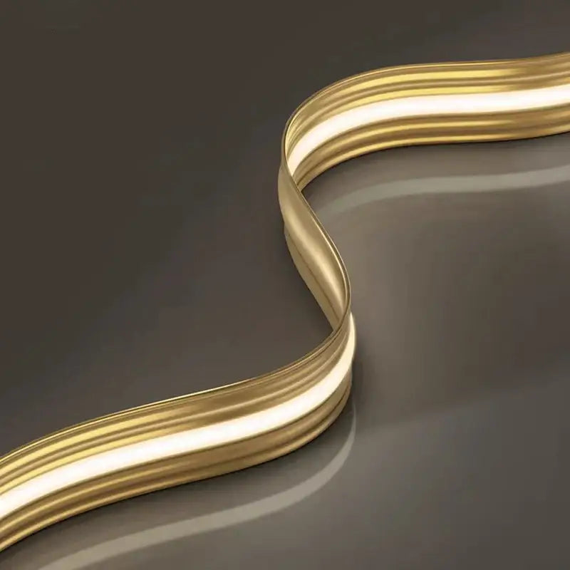 Gold Wave LED Pendant Light