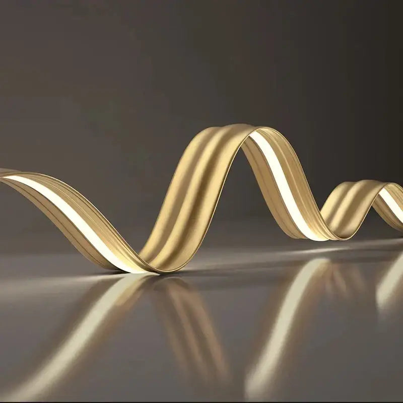 Gold Wave LED Pendant Light