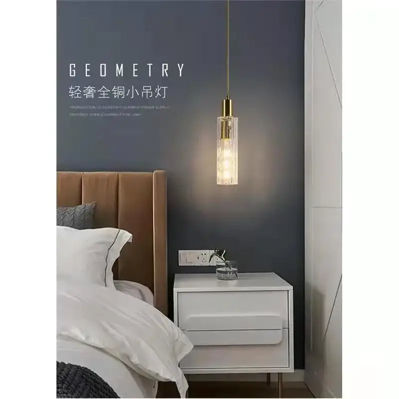 Gold Glass LED Pendant Lamp