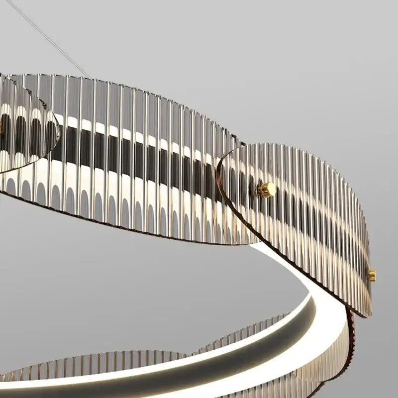 Wavy Double Ring Pendant