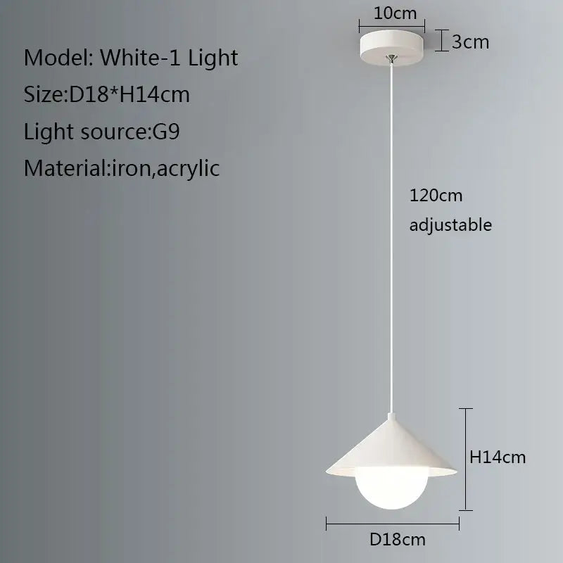 Black Geometric 120cm Minimalist Pendant Light