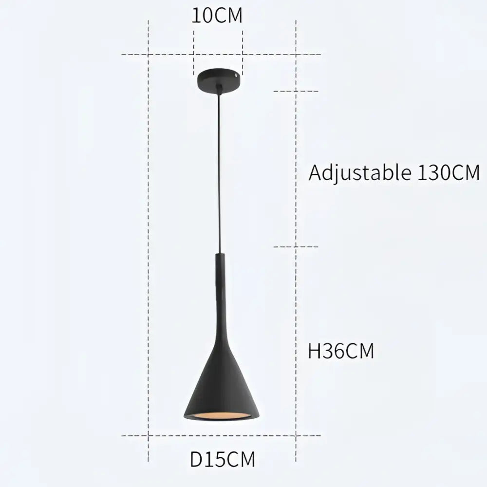 Black Blue Pendant Light