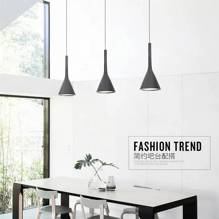 Black Blue Pendant Light