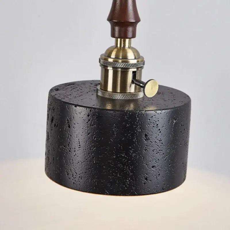 Black Travertine Pendant Light