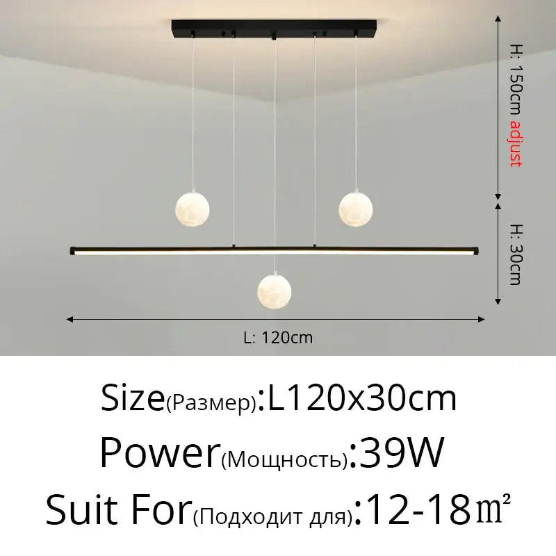 Black Pendant Dining Light
