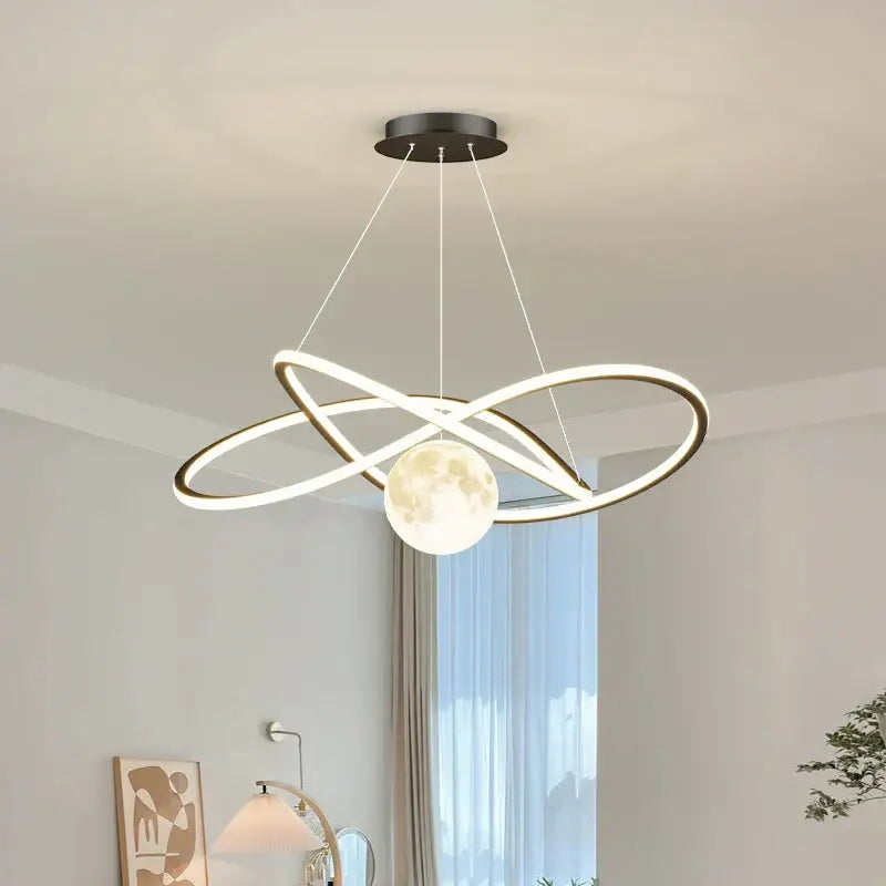 Interlocking Ring LED Pendant