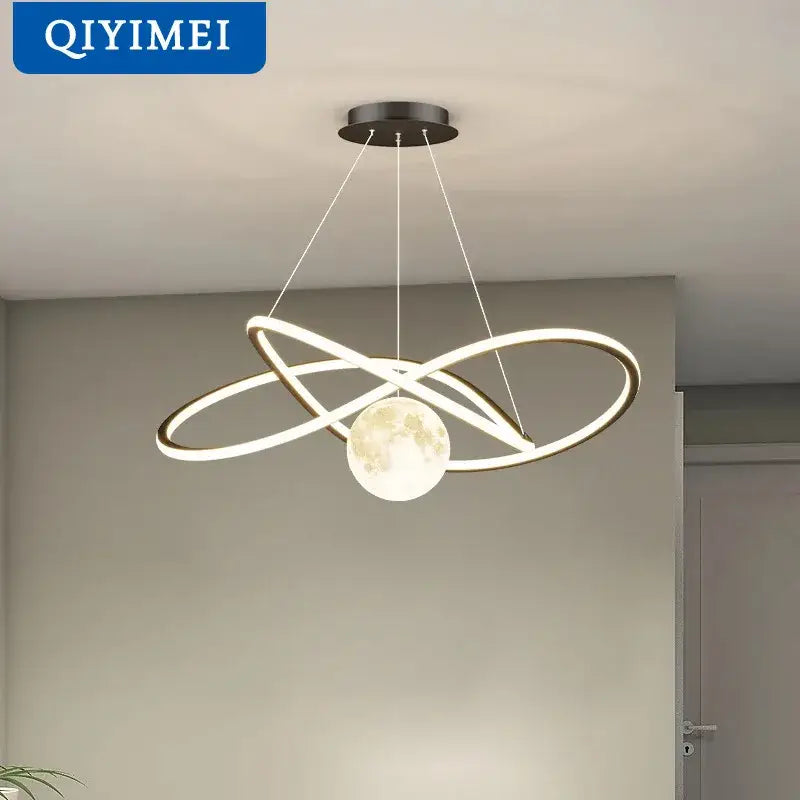 Interlocking Ring LED Pendant