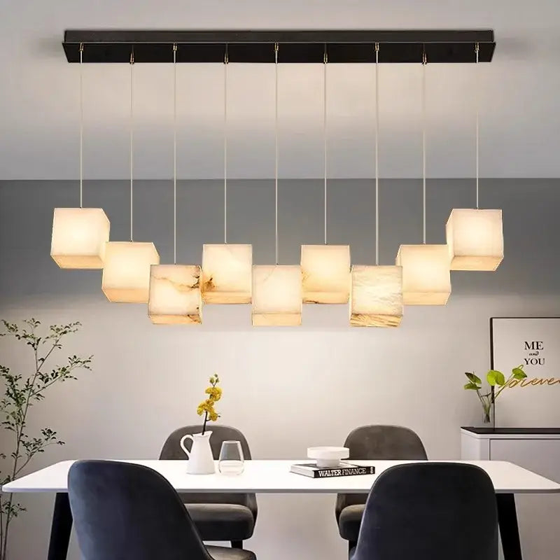Black Alabaster Pendant Light