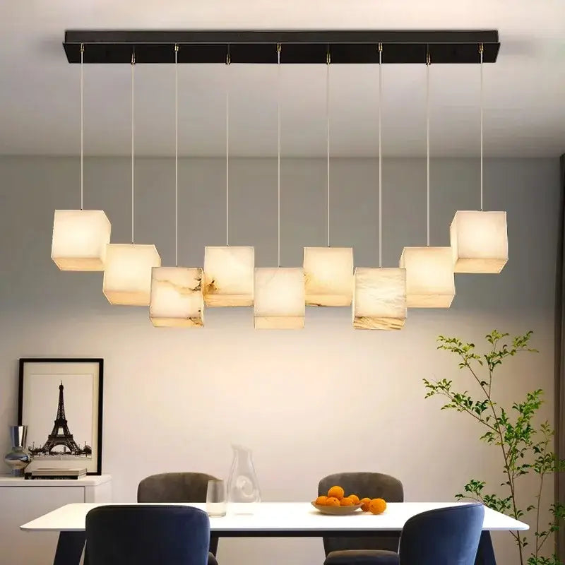 Black Alabaster Pendant Light