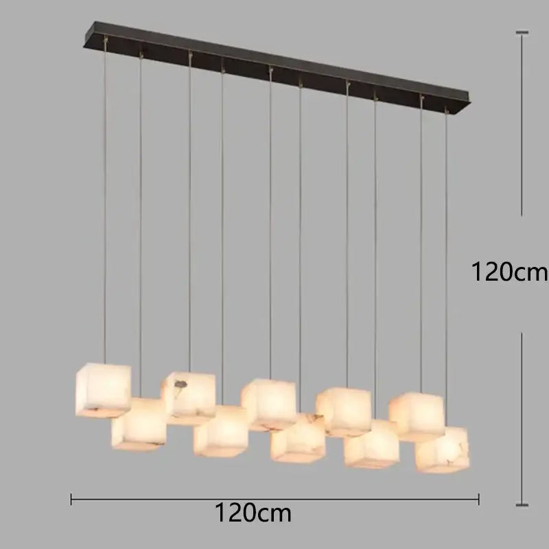 Black Alabaster Pendant Light
