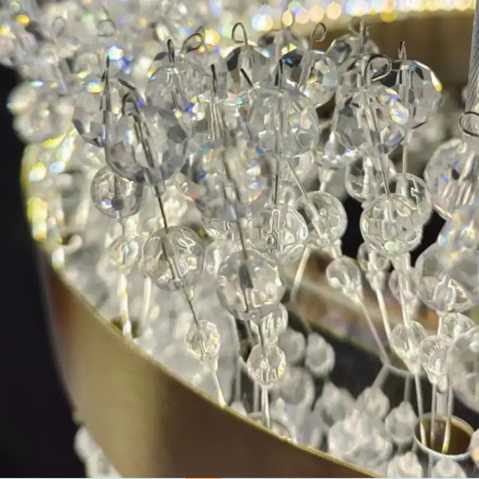Gold Crystal Dining Lights