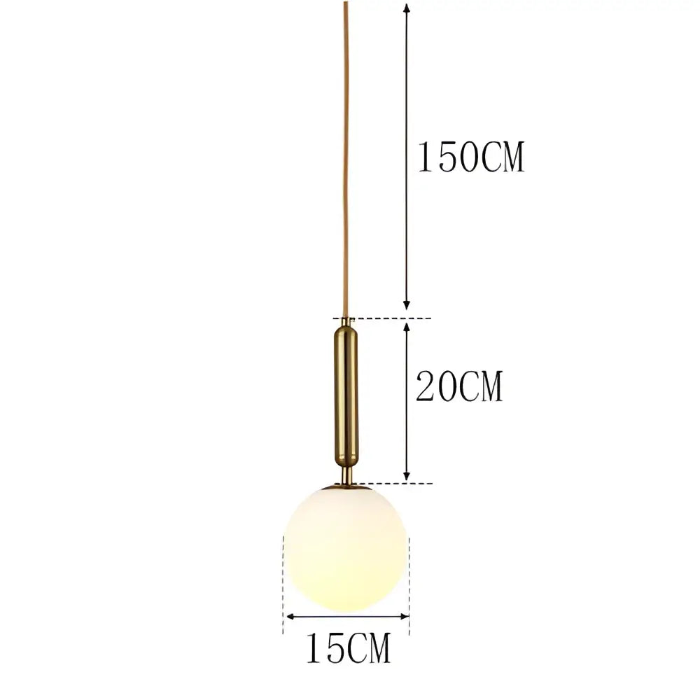 Brass Black Pendant Light