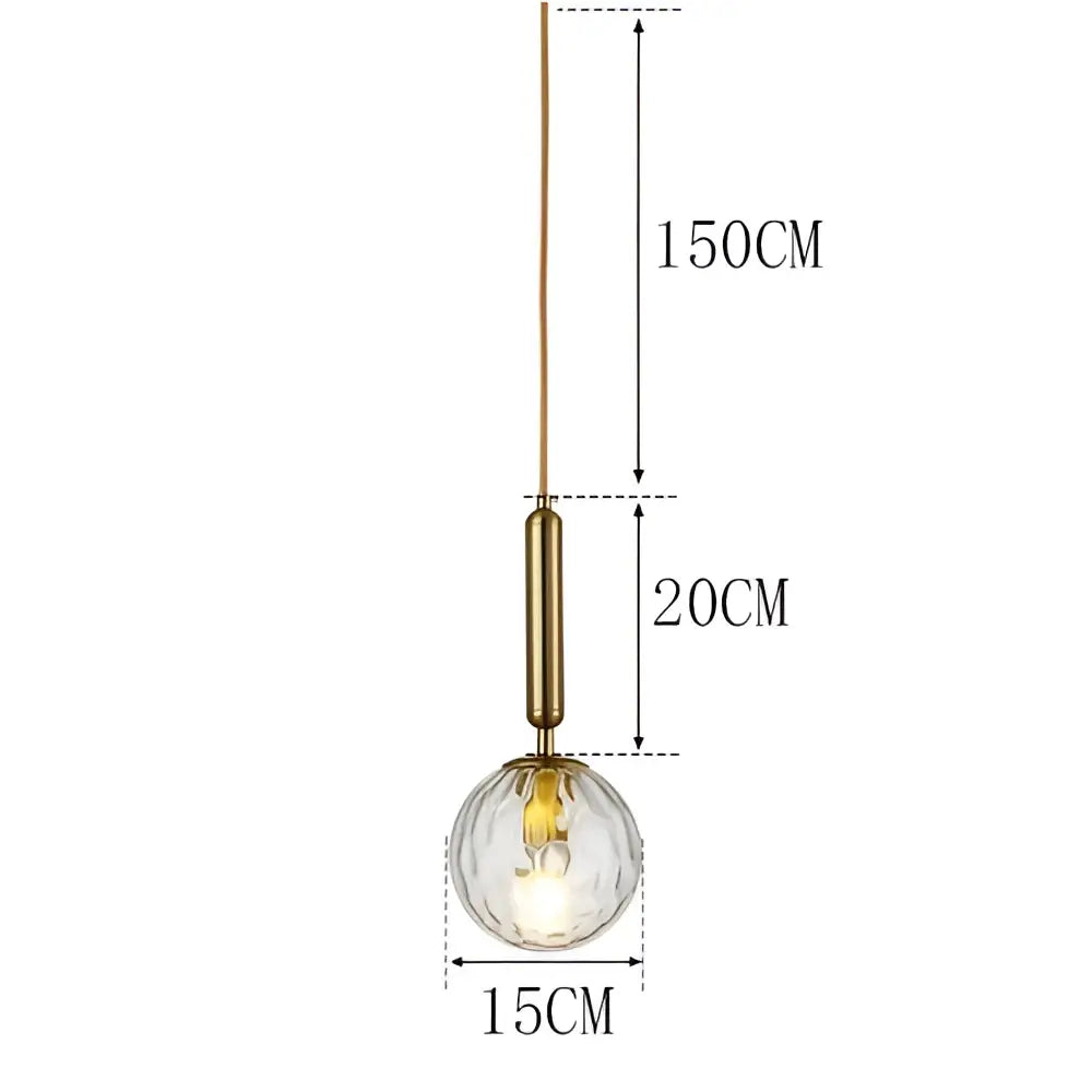 Brass Black Pendant Light