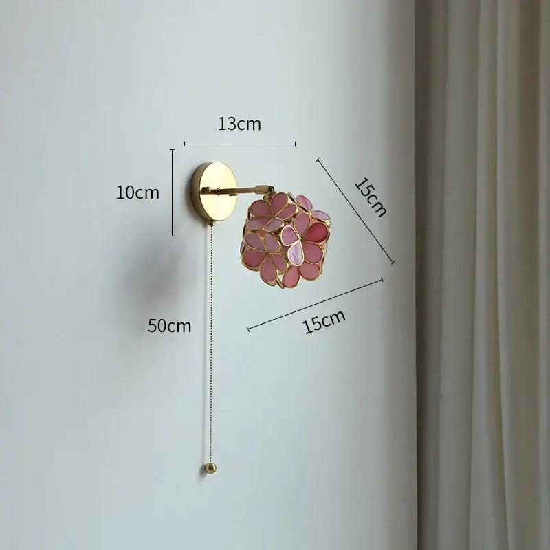 Pink Petal Wall Sconce