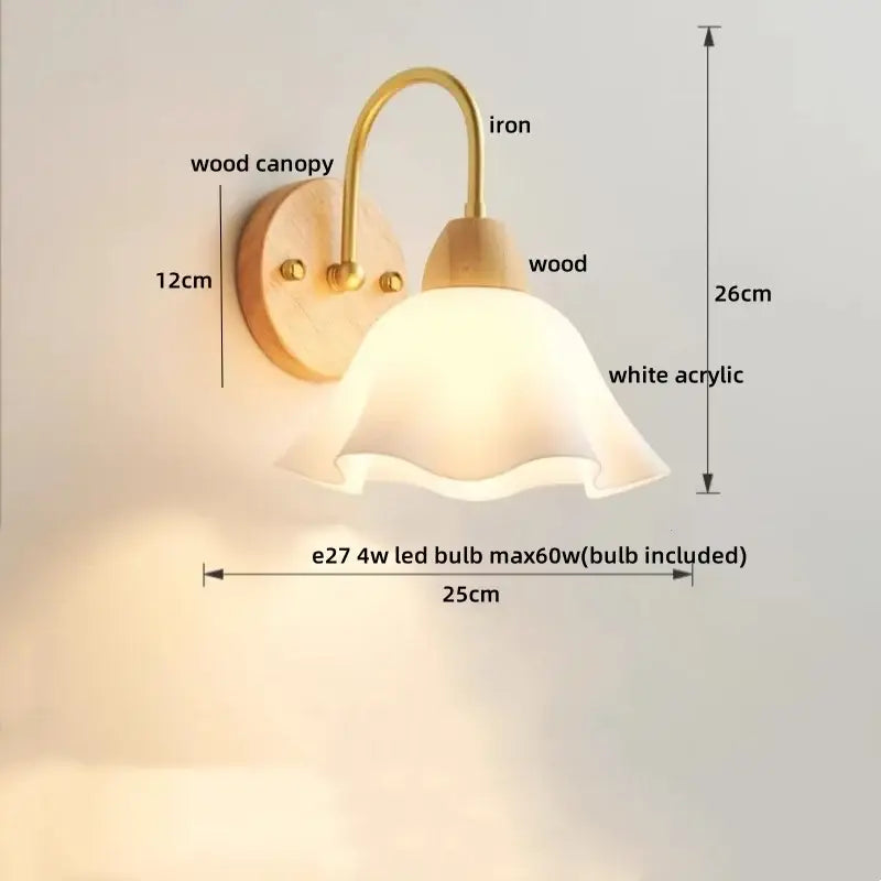 Brass Pull Chain Wall Light