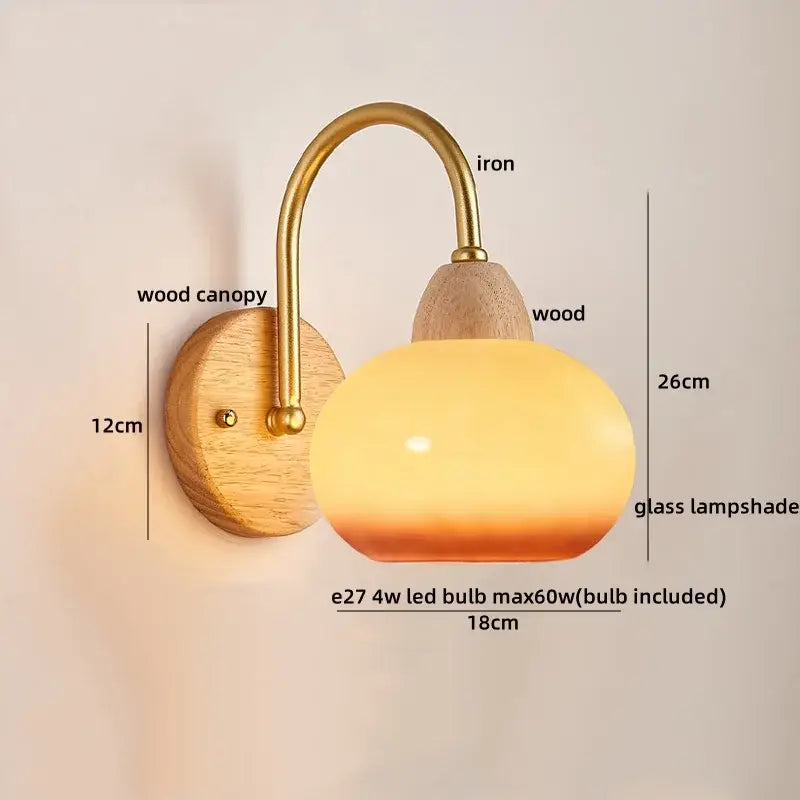 Brass Pull Chain Wall Light