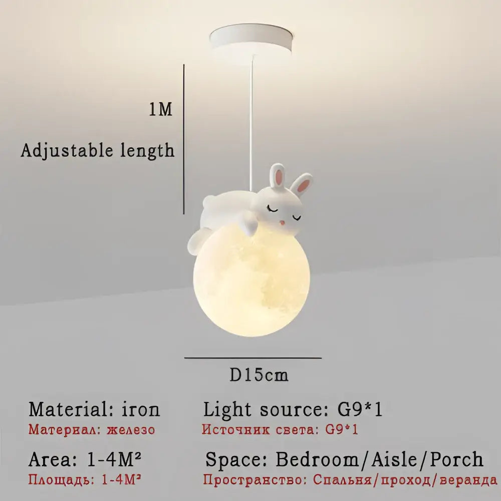 White Rabbit Pendant Light