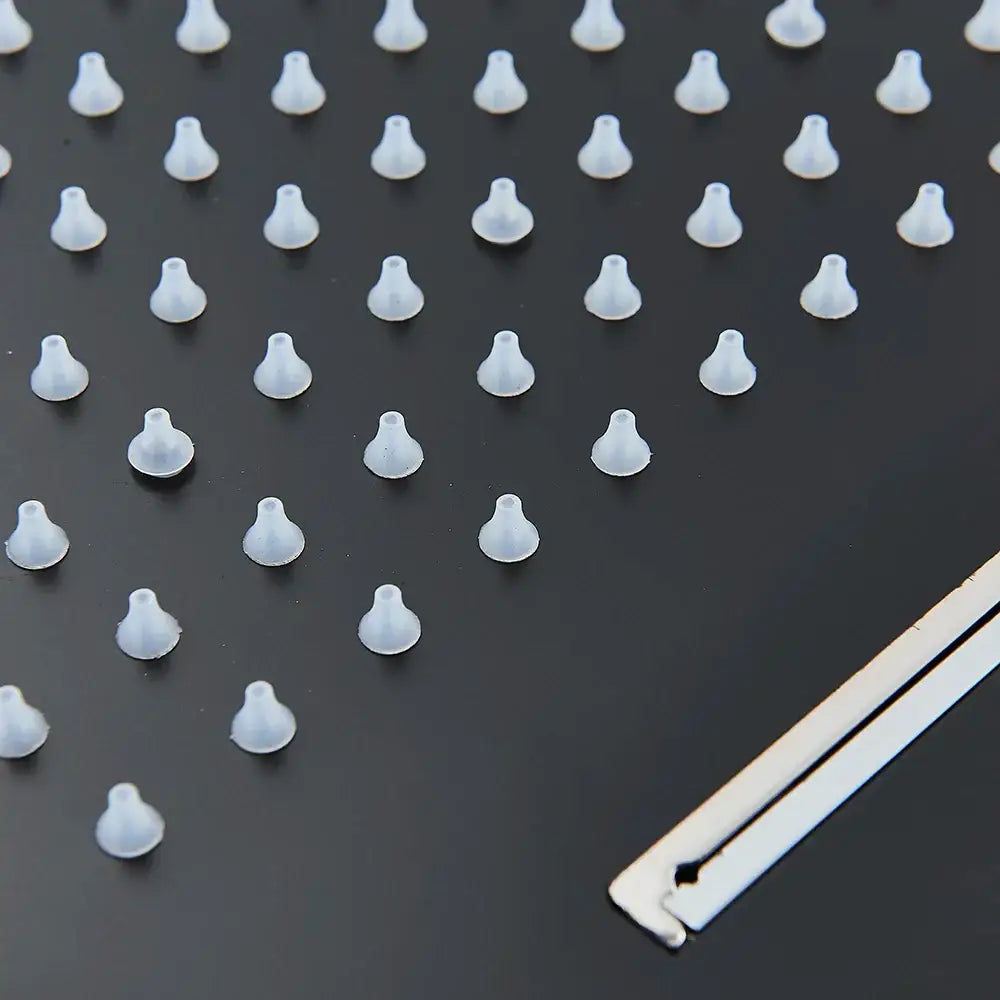 Black Rainfall LED Shower Head
