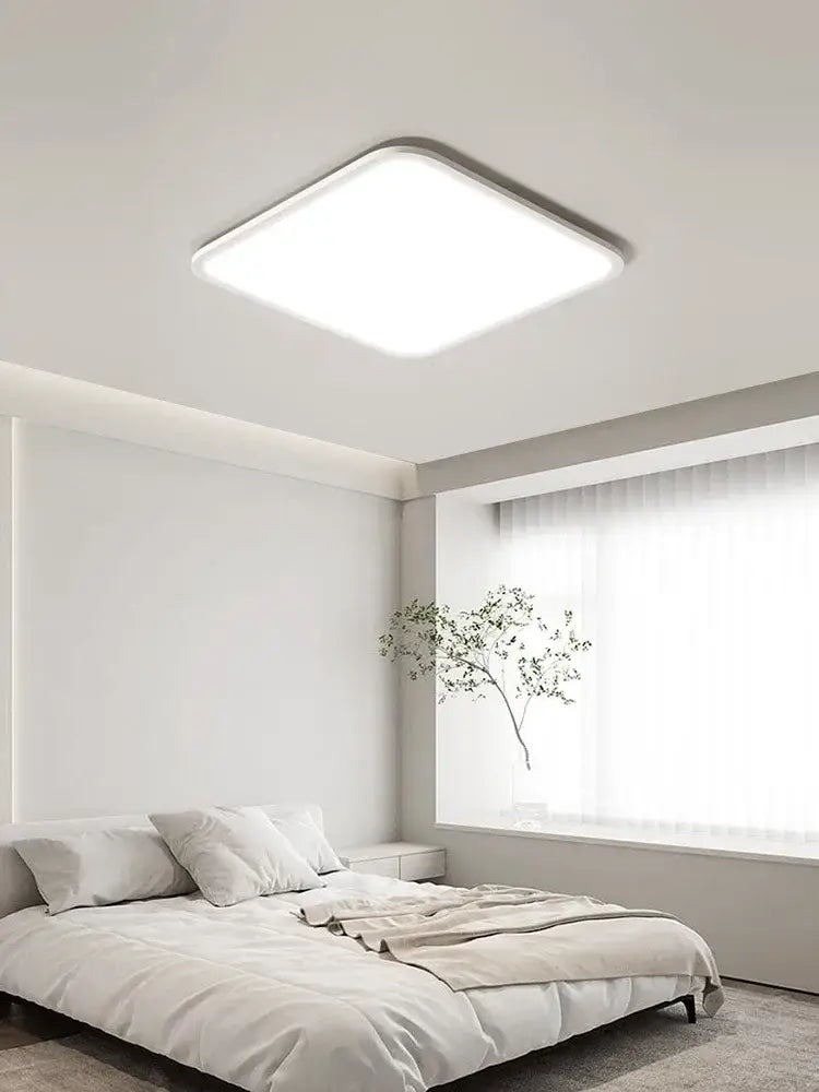 White Rectangular Ceiling Light